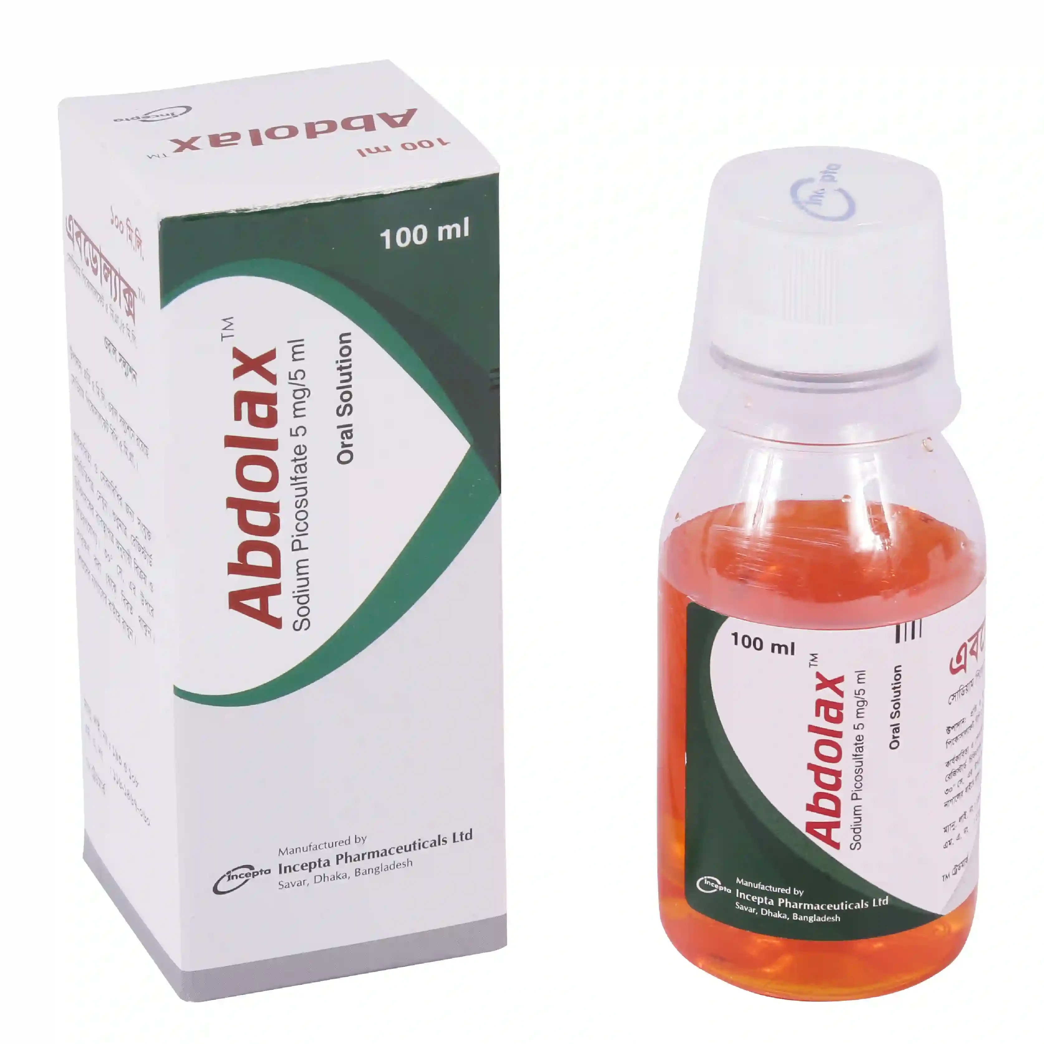 Abdolax (Oral Solution 5 mg/5 ml 100 ml bottle)