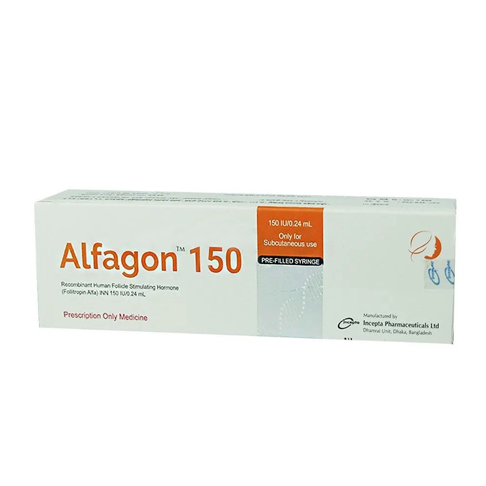 Alfagon (SC Injection 150 IU pre-filled syringe)