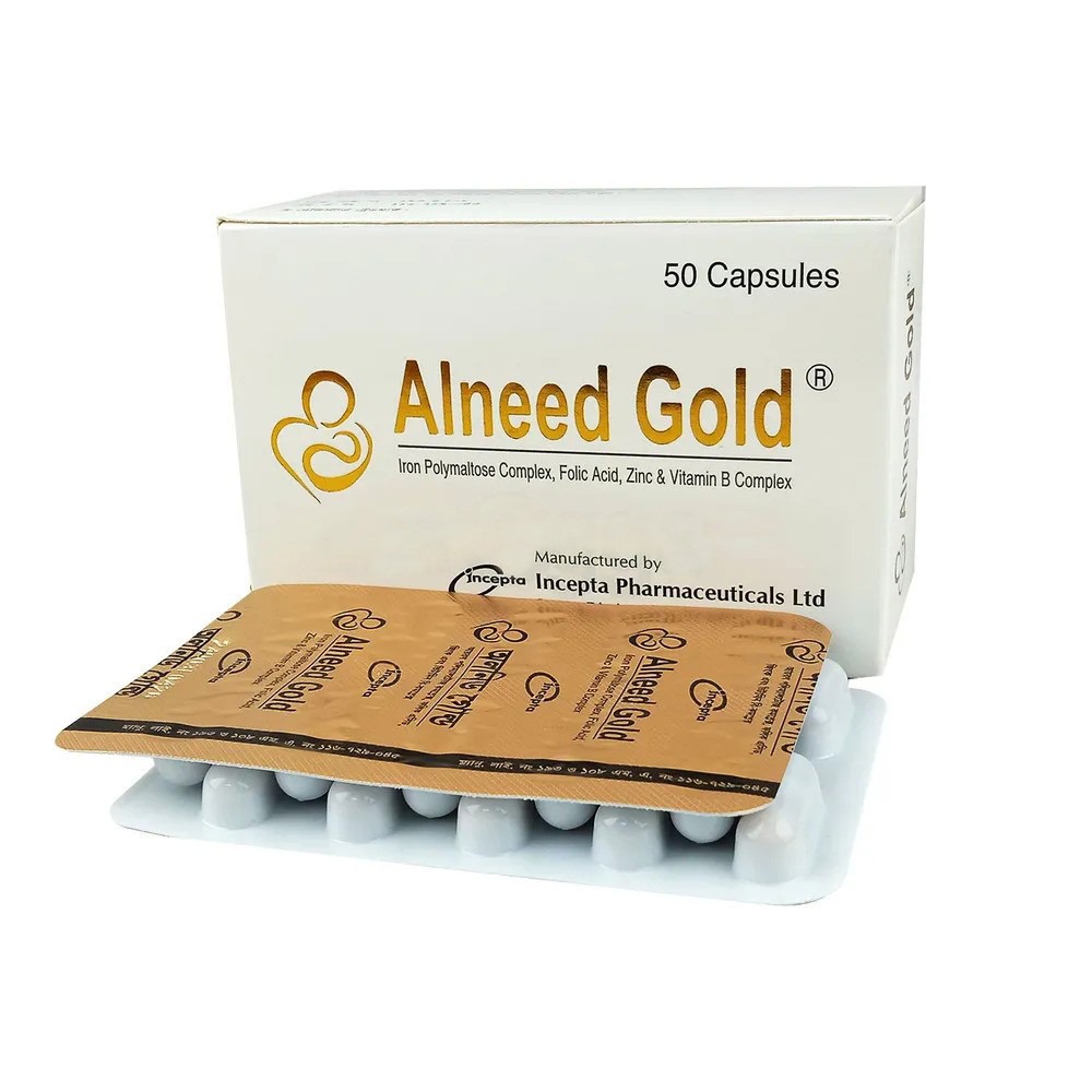 Alneed Gold (Capsule Iron Polymaltose Complex + Folic Acid + Zinc + Vitamin B-Complex)