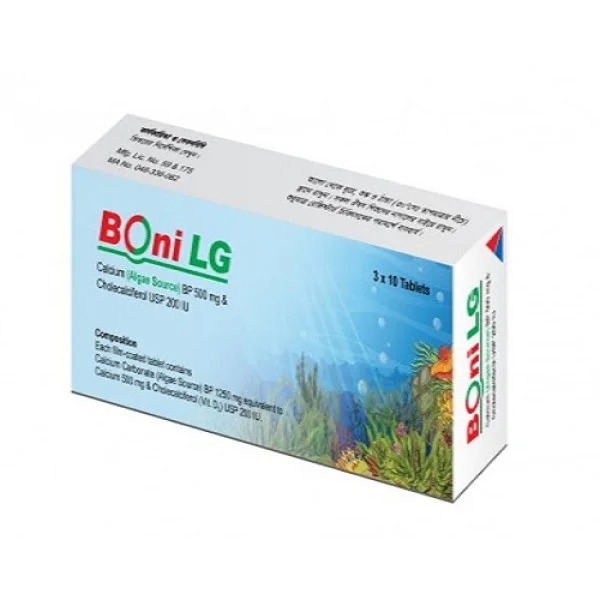 Boni LG (Tablet 500 mg+200 IU)