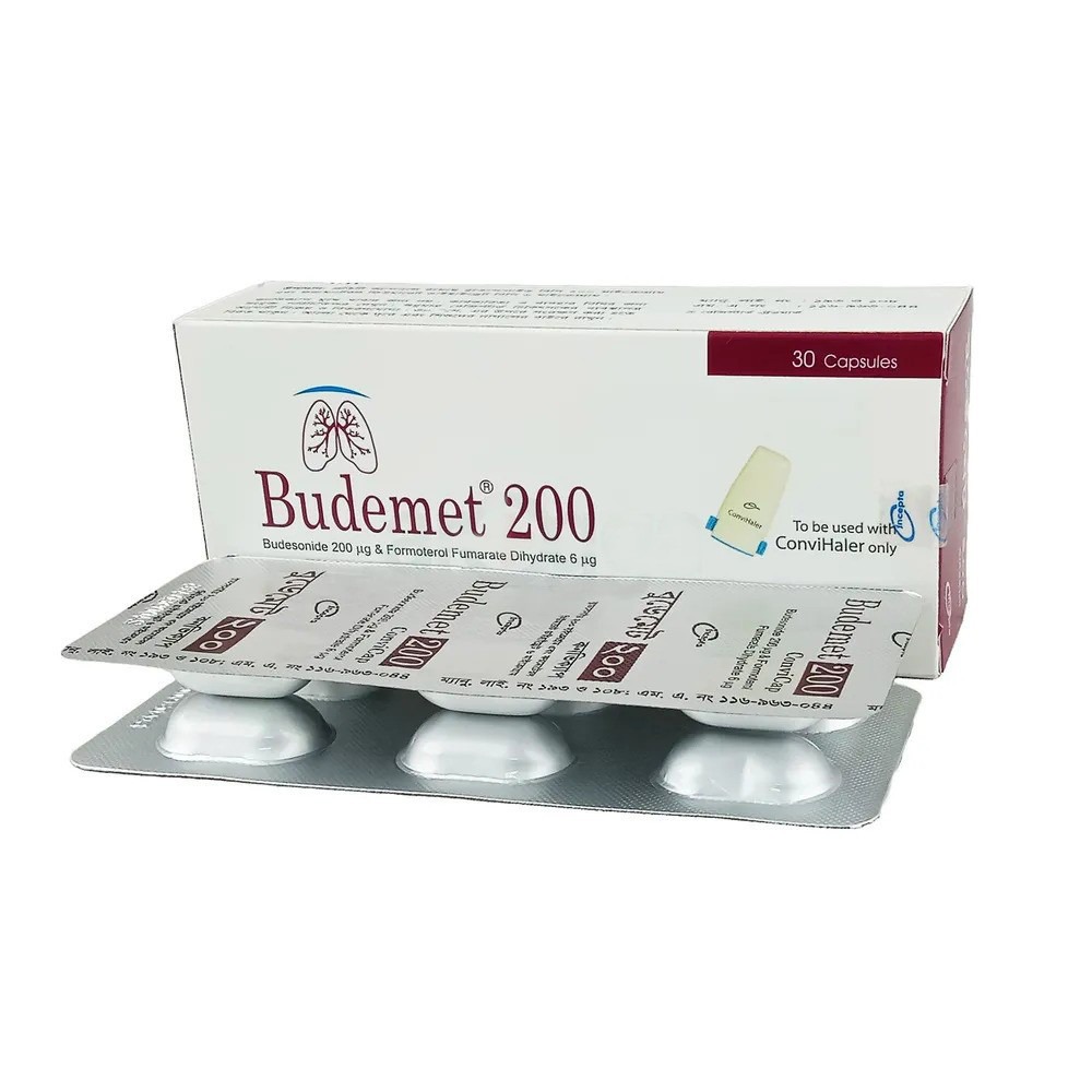 Budemet (Dry Powder Inhalation Capsule (DPI) 200 mcg+6 mcg)