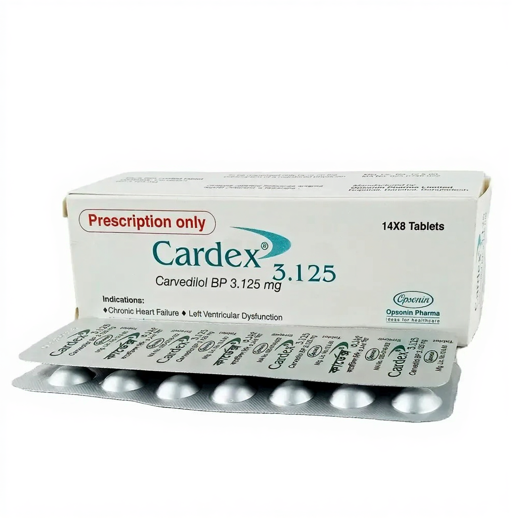 Cardex  3.125 mg tablet