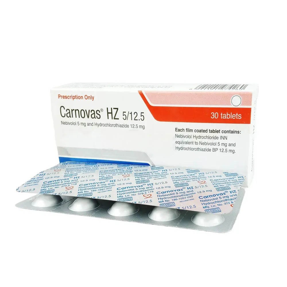 Carnovas HZ (Tablet 5 mg+12.5 mg)
