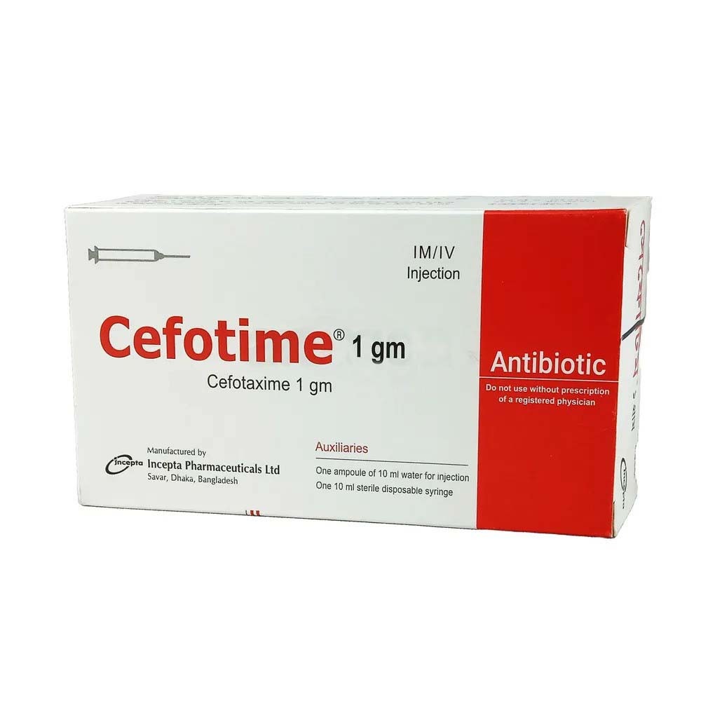 Cefotime (IM/IV Injection 1 gm/10 ml)