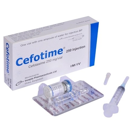 Cefotime (IM/IV Injection 250 mg/5 ml)