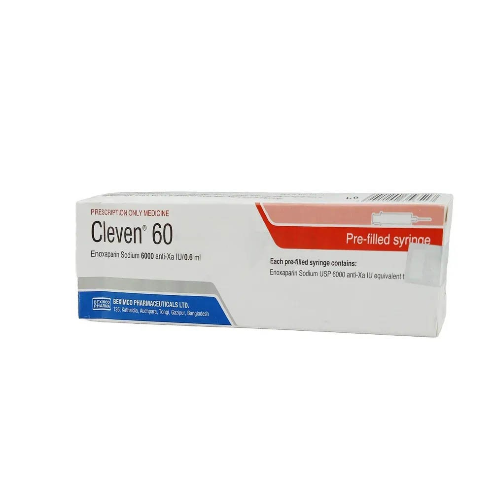 Cleven (SC Injection 6000 Anti-Xa IU/0.6 ml)