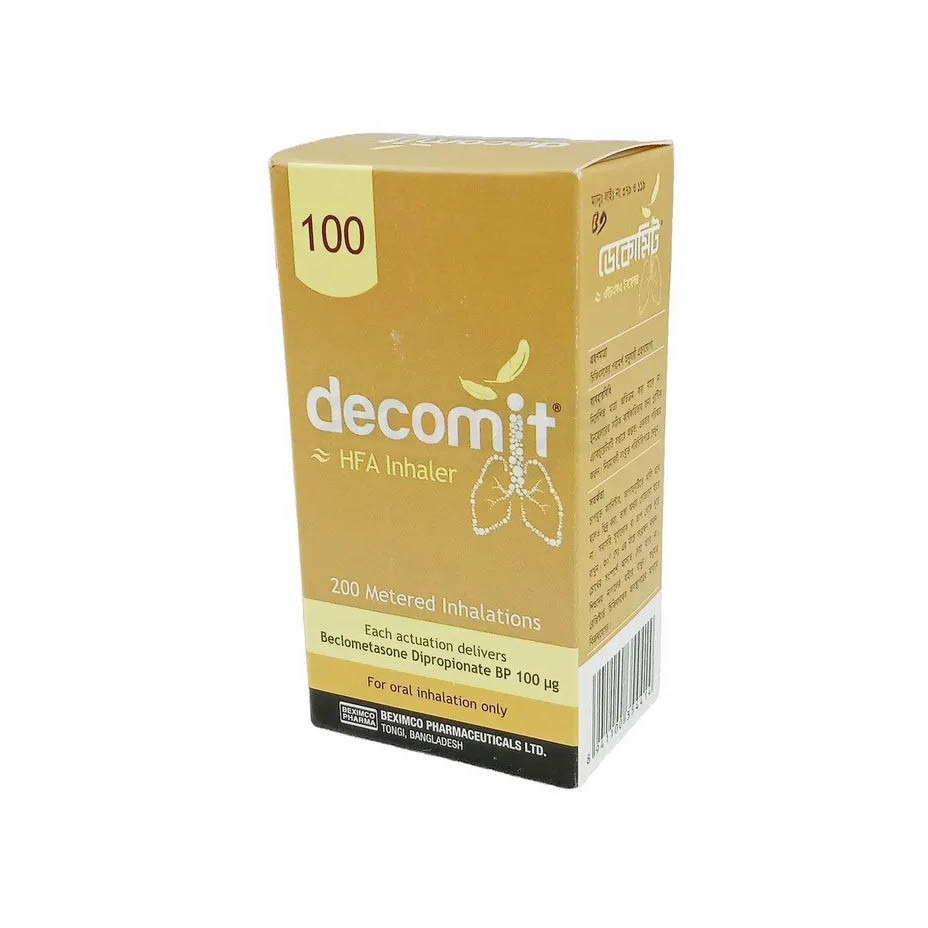 Decomit (Metered-Dose Inhaler (MDI) 100 mcg/puff)