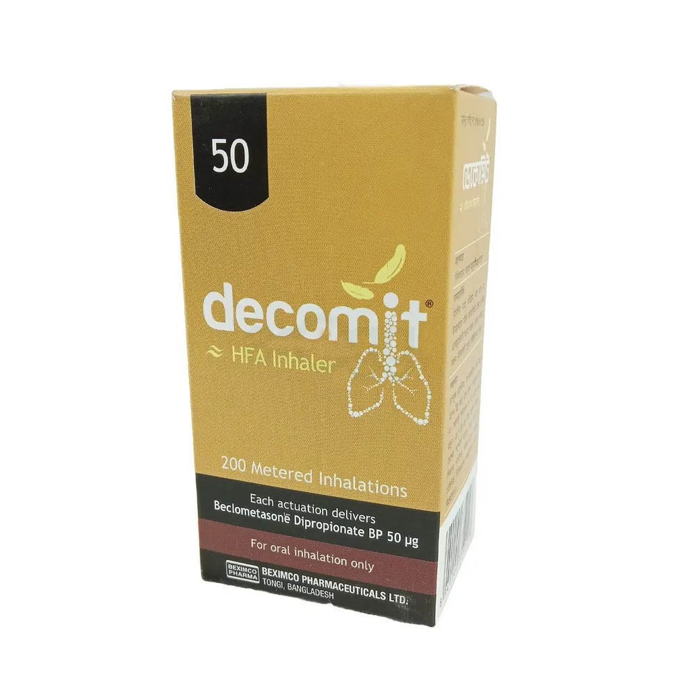 Decomit (Metered-Dose Inhaler (MDI) 50 mcg/puff)