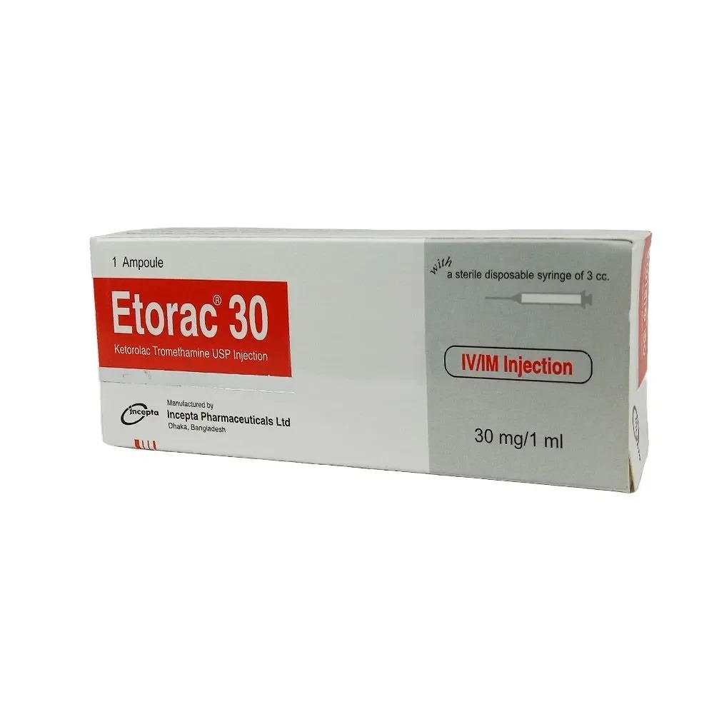 Etorac (IM/IV Injection 30 mg/ml 1 ml ampoule)