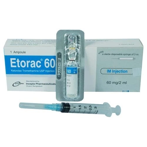 Etorac (IM/IV Injection 60 mg/2 ml 2 ml ampoule)