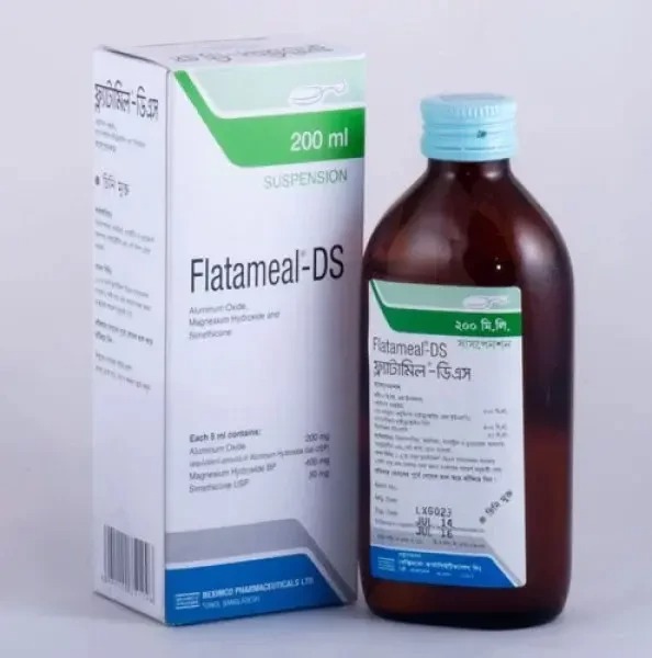 Flatameal DS (Oral Suspension (200 mg+400 mg+30 mg)/5 ml 200 ml bottle)