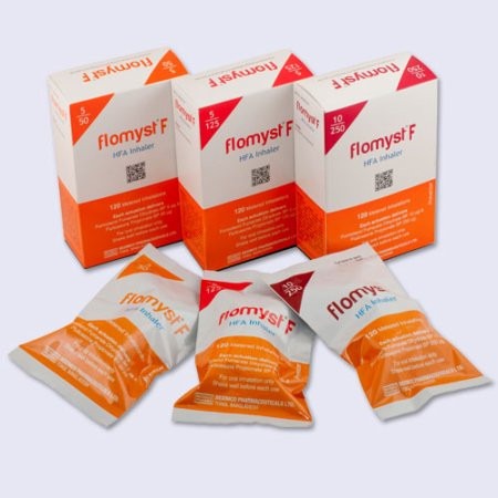 Flomyst F (Metered-Dose Inhaler (MDI) (125 mcg+5 mcg)/puff) 120 metered doses)