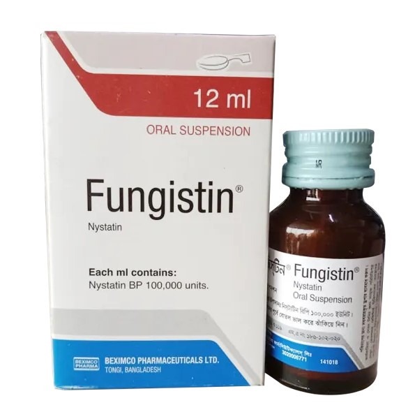 Fungistin (Oral Suspension 100000 unit/ml 12 ml bottle)