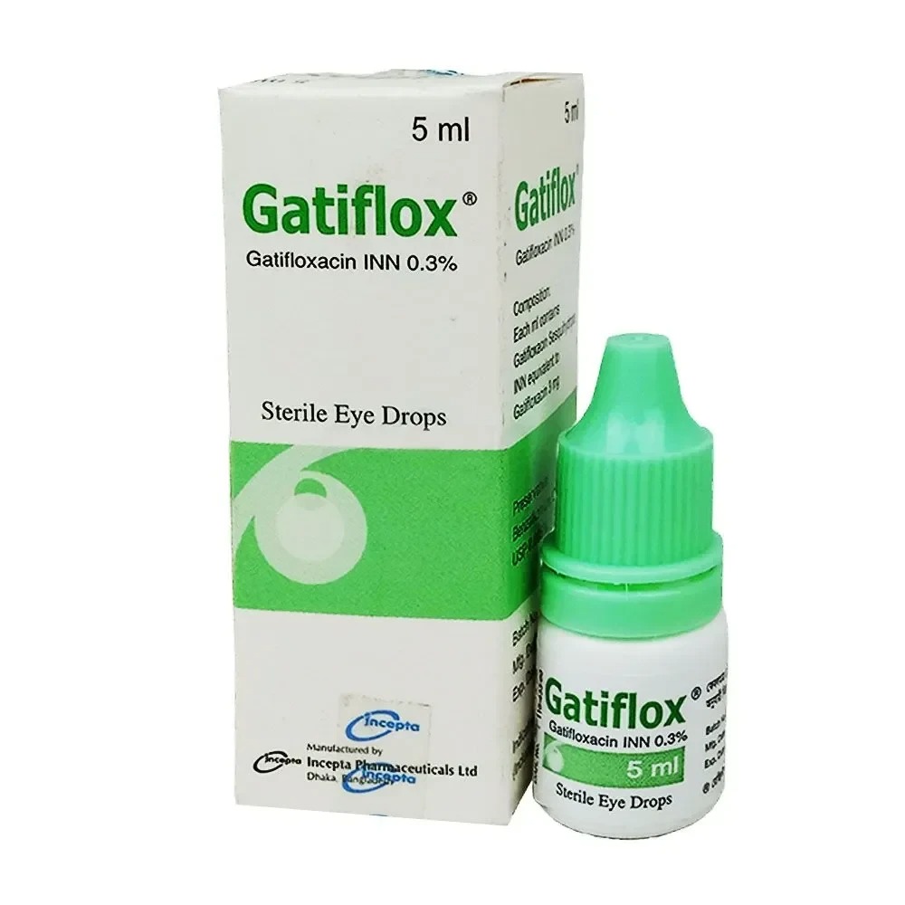 Gatiflox (Ophthalmic Solution 0.3% 5 ml drop)