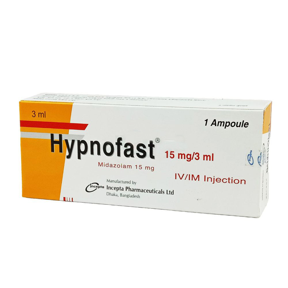 Hypnofast (IM/IV Injection 15 mg/3 ml)