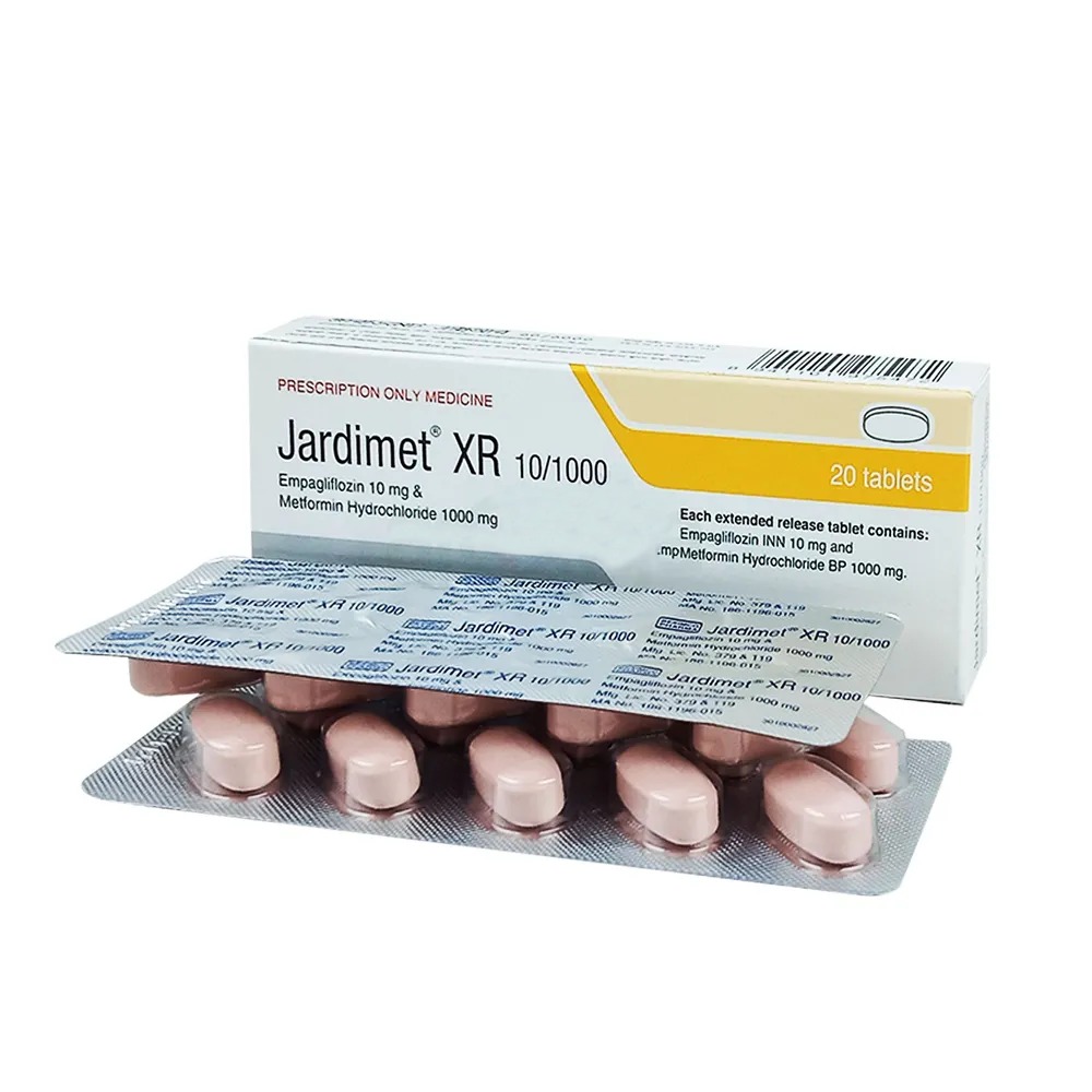 Jardimet XR (Tablet 10 mg+1000 mg)