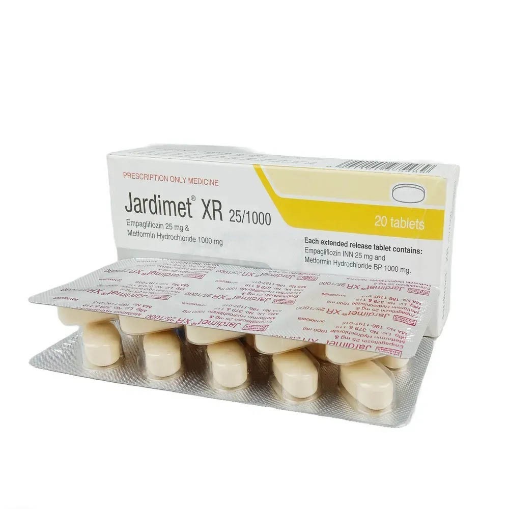 Jardimet XR (Tablet 25 mg+1000 mg)