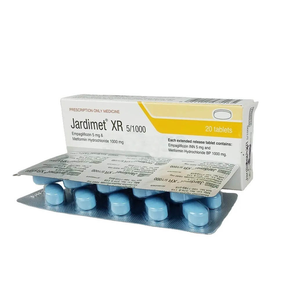 Jardimet XR (Tablet  5 mg+1000 mg)