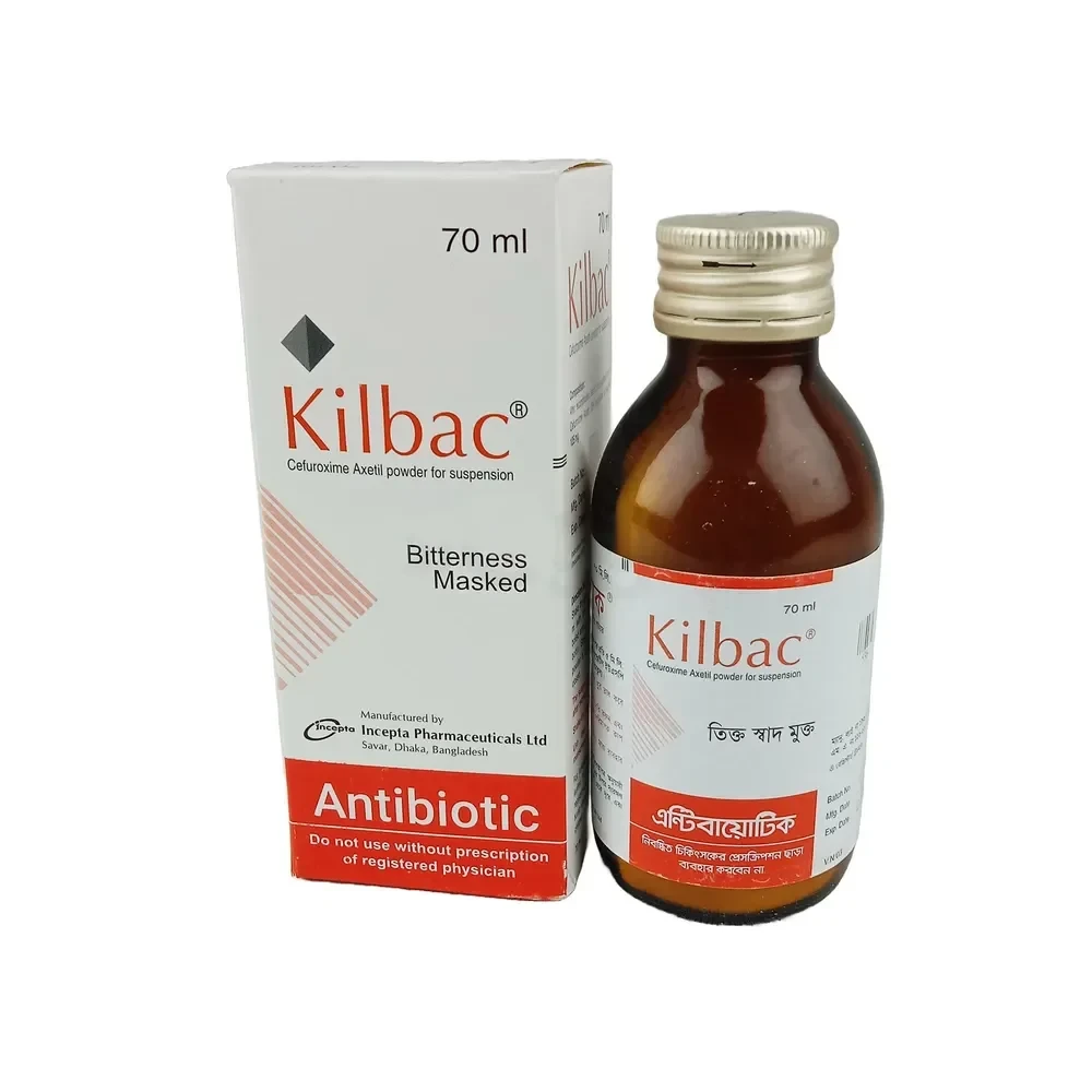 Kilbac Powder for (Suspension 125 mg/5 ml 70 ml bottle)