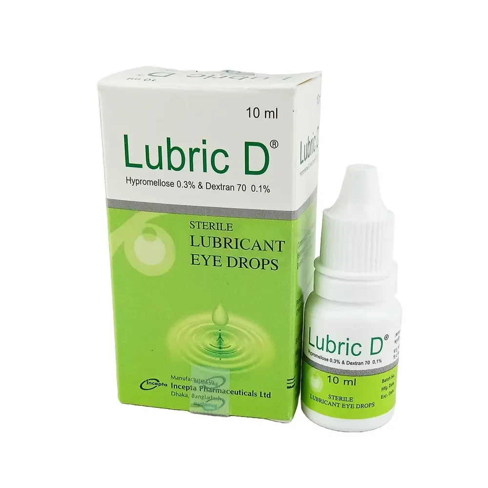 Lubric D (Ophthalmic Solution 0.1%+0.3% 10 ml drop)