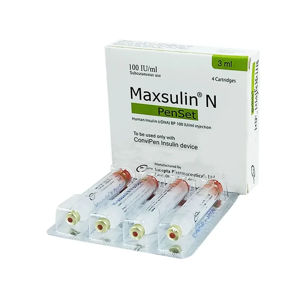 Maxsulin N (SC Injection 100 IU/ml 3 ml cartridge)