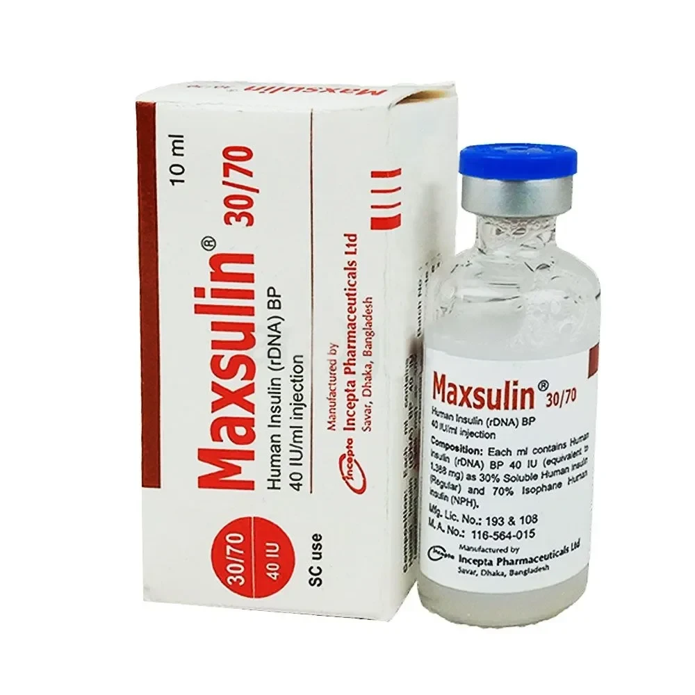 Maxsulin (SC Injection 30%+70% in 40 IU/ml 10 ml vial)