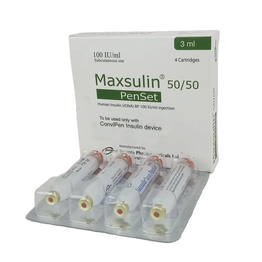 Maxsulin (SC Injection 50%+50% in 100 IU/ml 3 ml cartridge)