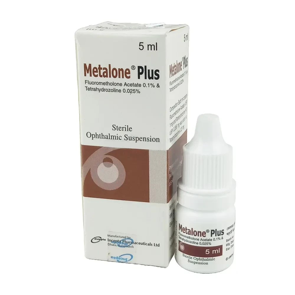 Metalone Plus (Ophthalmic Solution 0.1%+0.025% 5 ml drop)