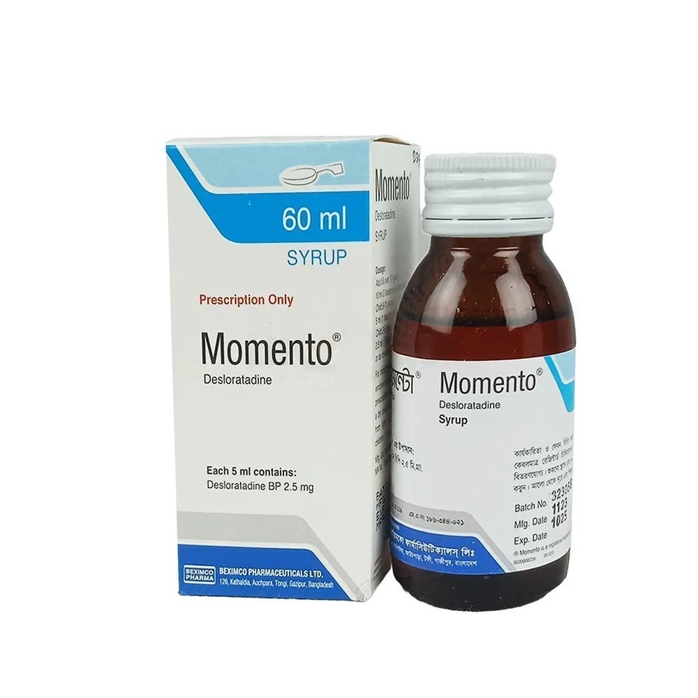 Momento (Syrup 2.5 mg/5 ml 60 ml bottle)