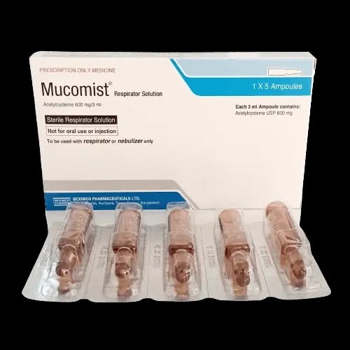 Mucomist (Nebuliser Solution 600 mg/3 ml 3 ml ampoule)