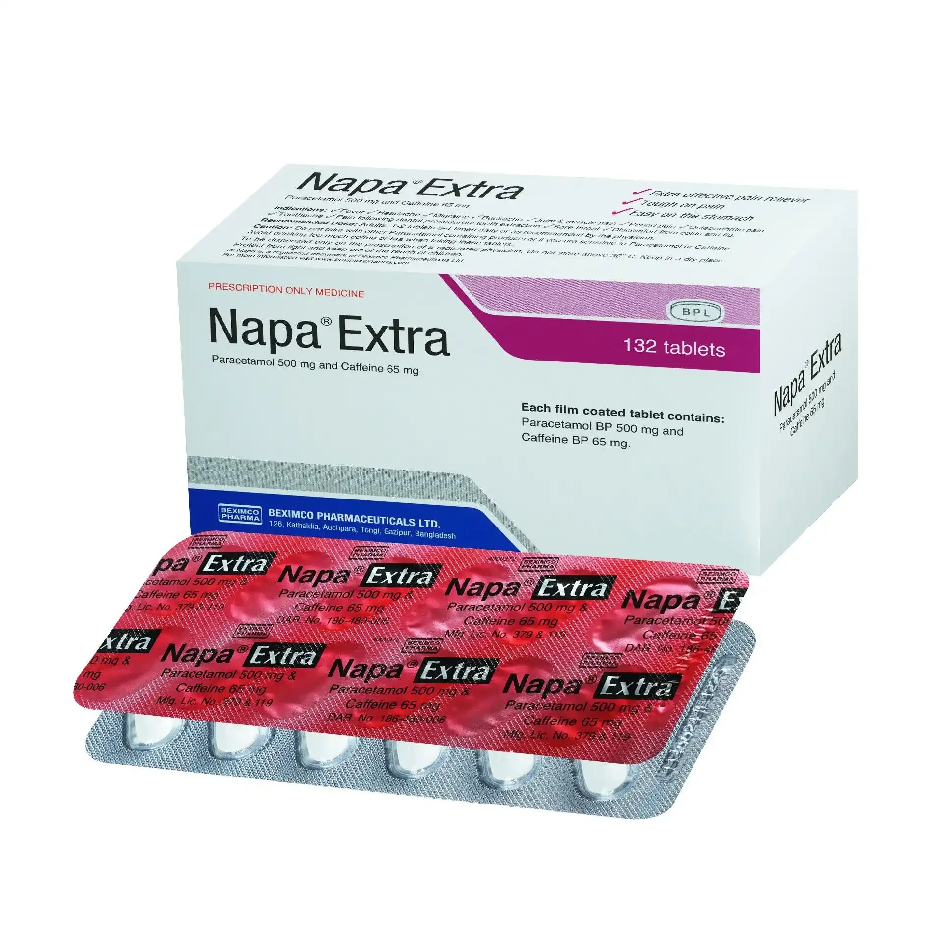 Napa Extra (Tablet 500 mg+65 mg)