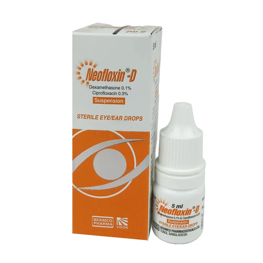 Neofloxin-D (Ophthalmic Solution 0.3%+0.1% 5 ml drop)