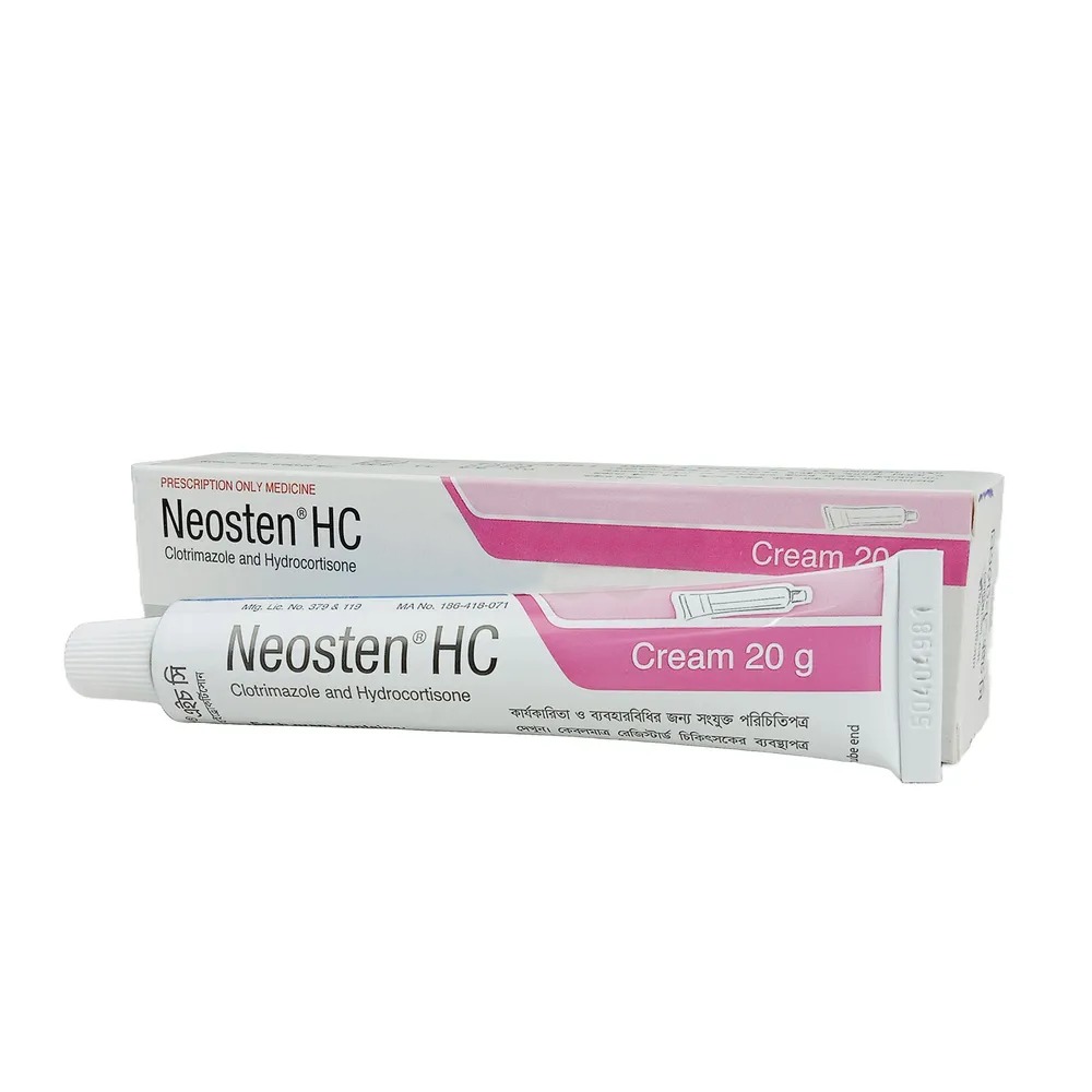 Neosten HC (Cream 1%+1% 20 gm tube)