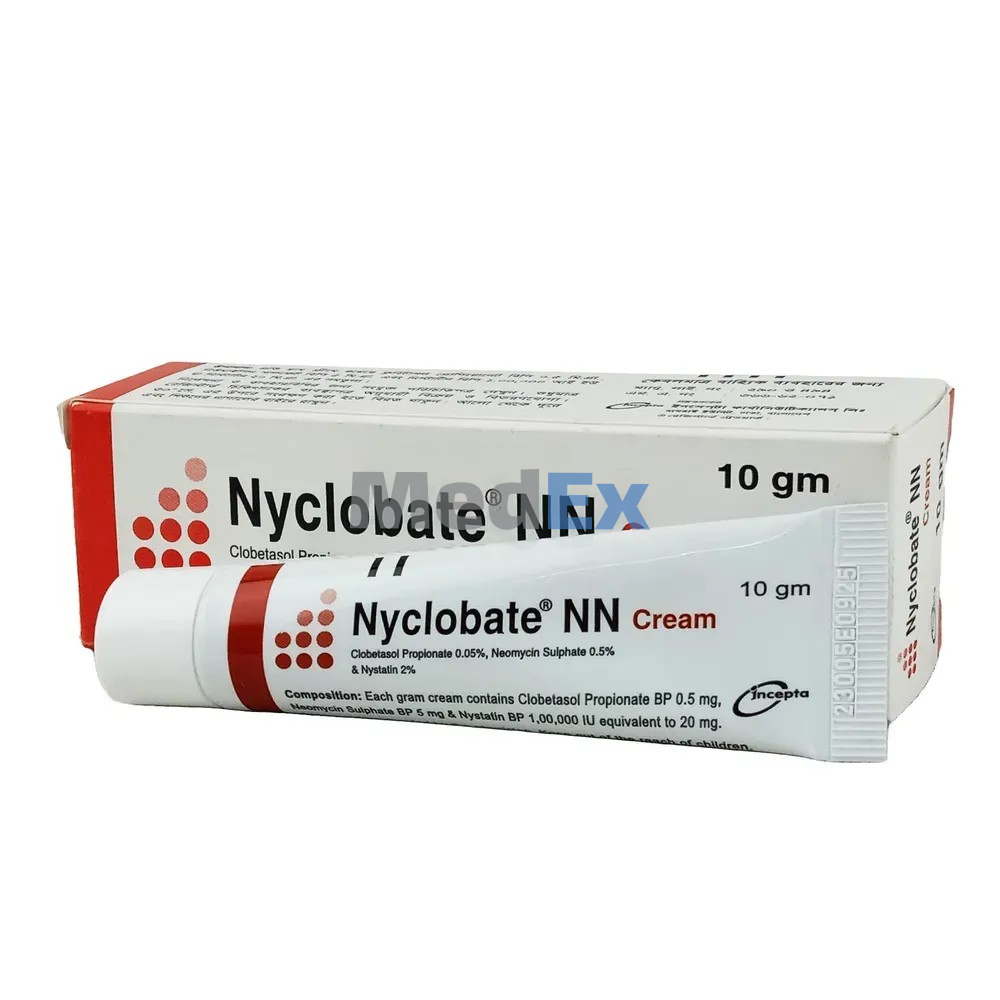 Nyclobate NN (Cream (0.5 mg+5 mg+1 Lac IU)/gm 10 gm tube)