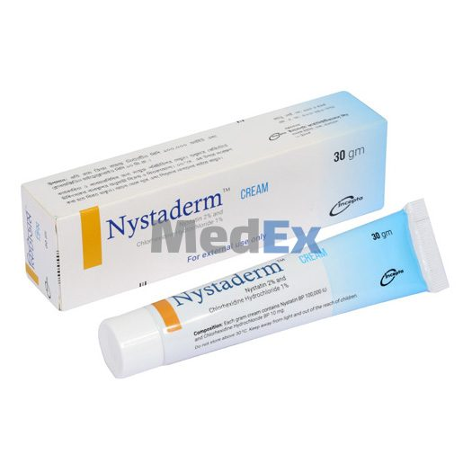 Nystaderm (Cream 1%+2% 30 gm tube)