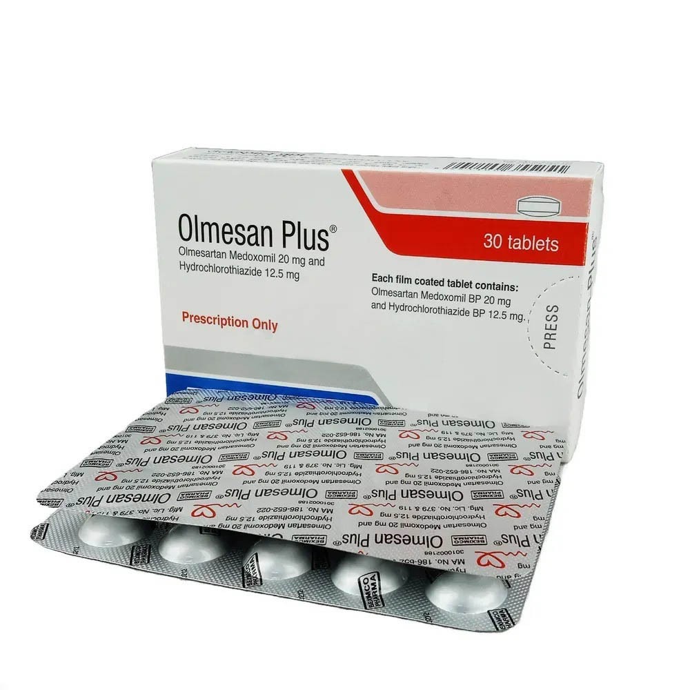 Olmesan Plus (Tablet 20 mg+12.5 mg)