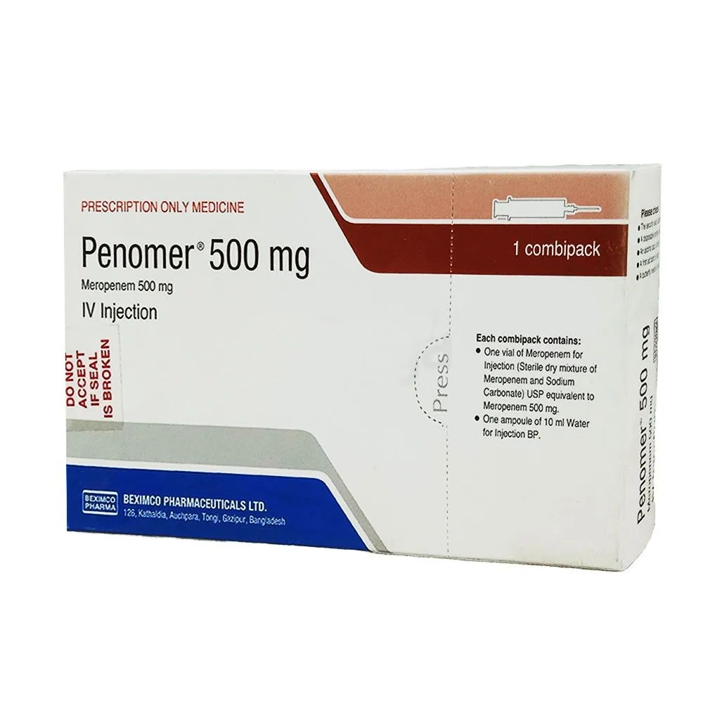 Penomer (IV Injection or Infusion 500 mg vial)