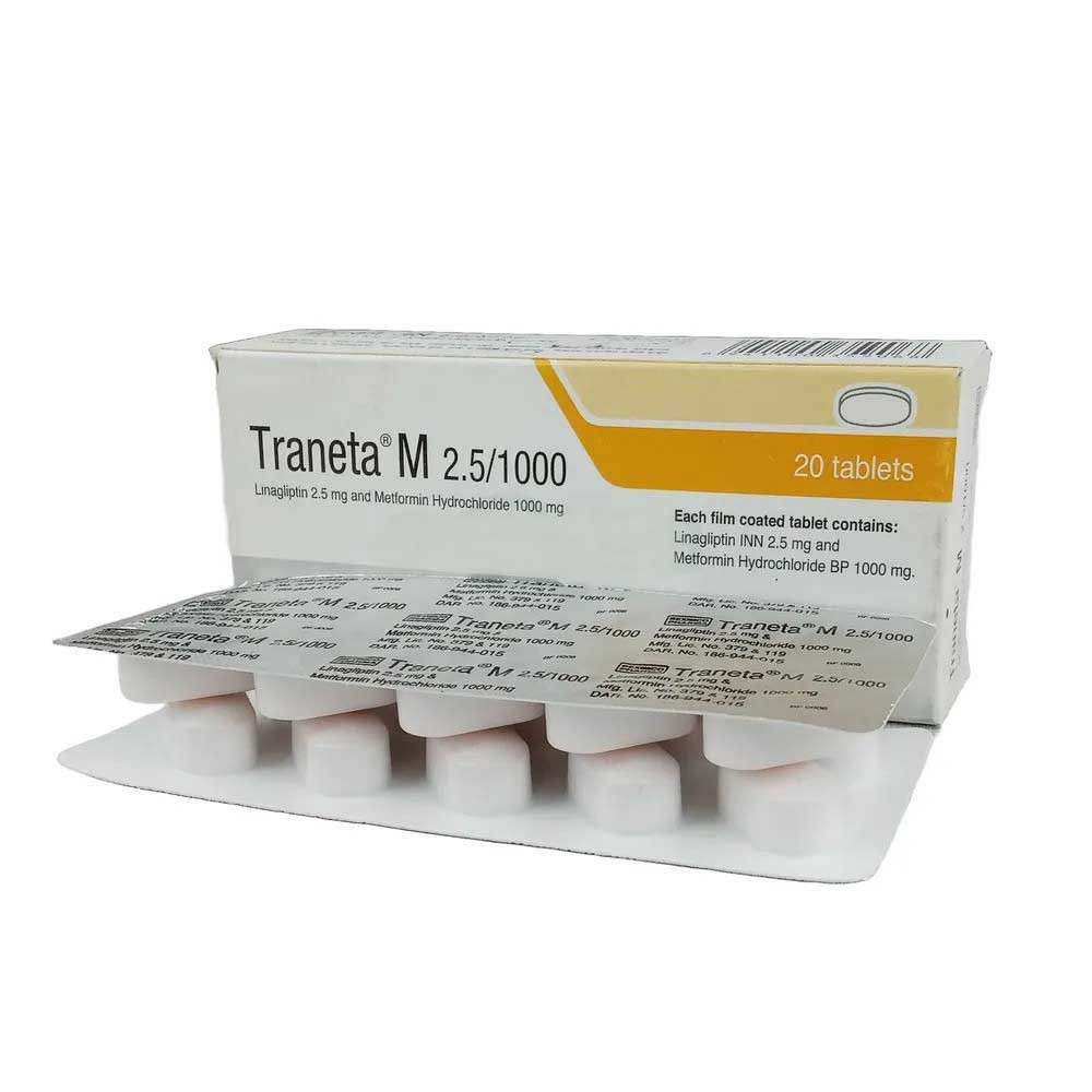 Traneta M (Tablet 2.5 mg+1000 mg)