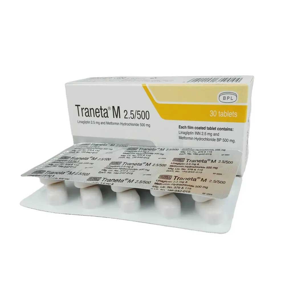 Traneta M (Tablet 2.5 mg+500 mg)