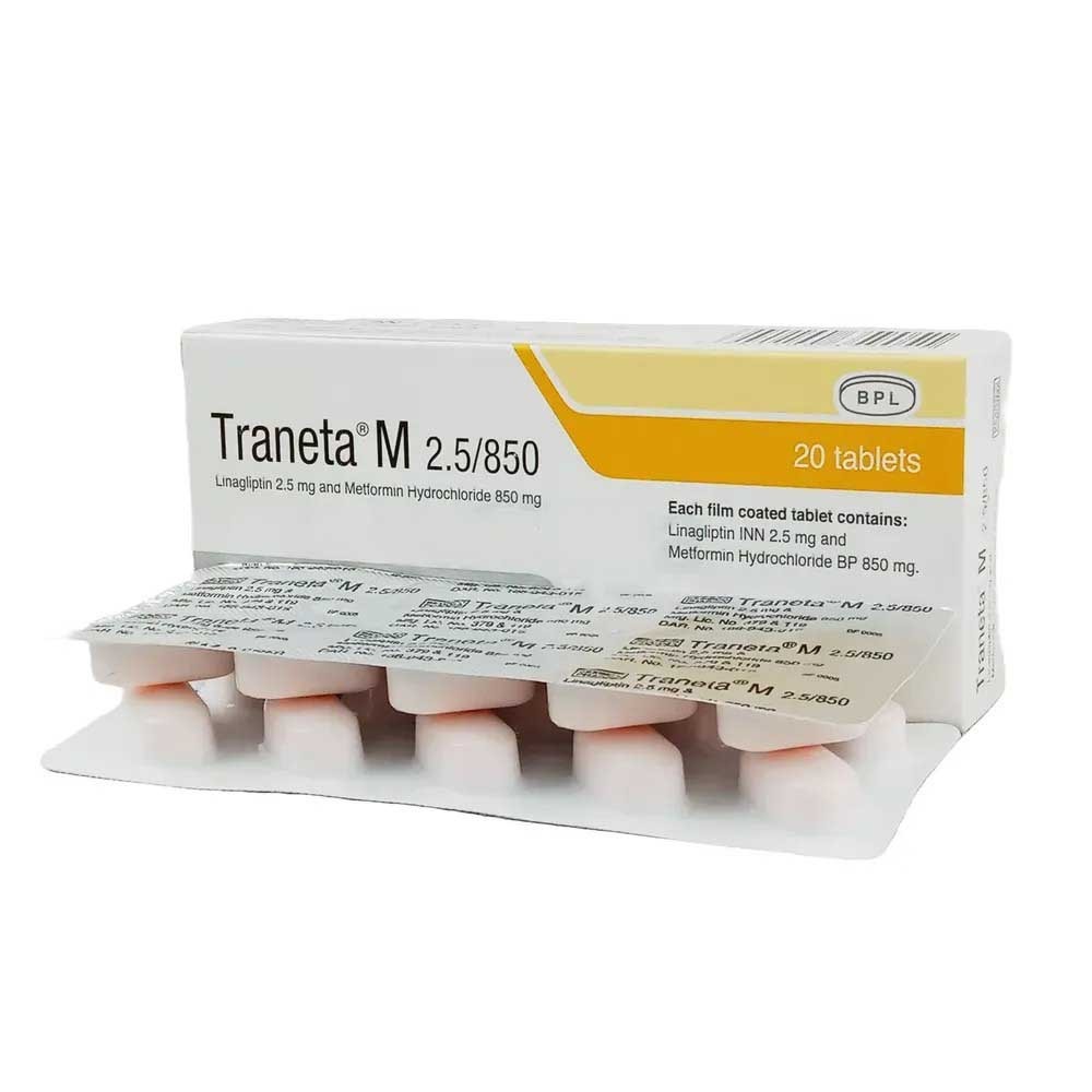 Traneta M (Tablet 2.5 mg+850 mg)