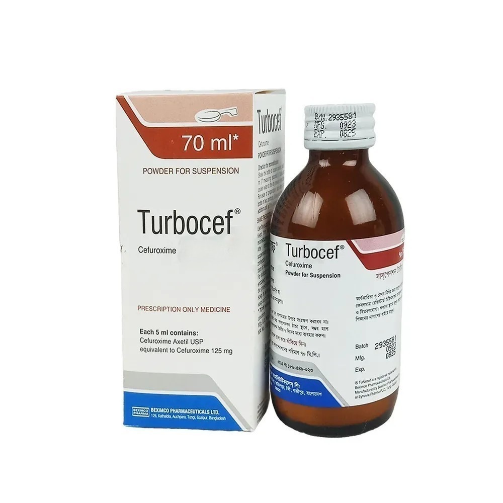 Turbocef (Powder for Suspension 125 mg/5 ml 70 ml bottle)