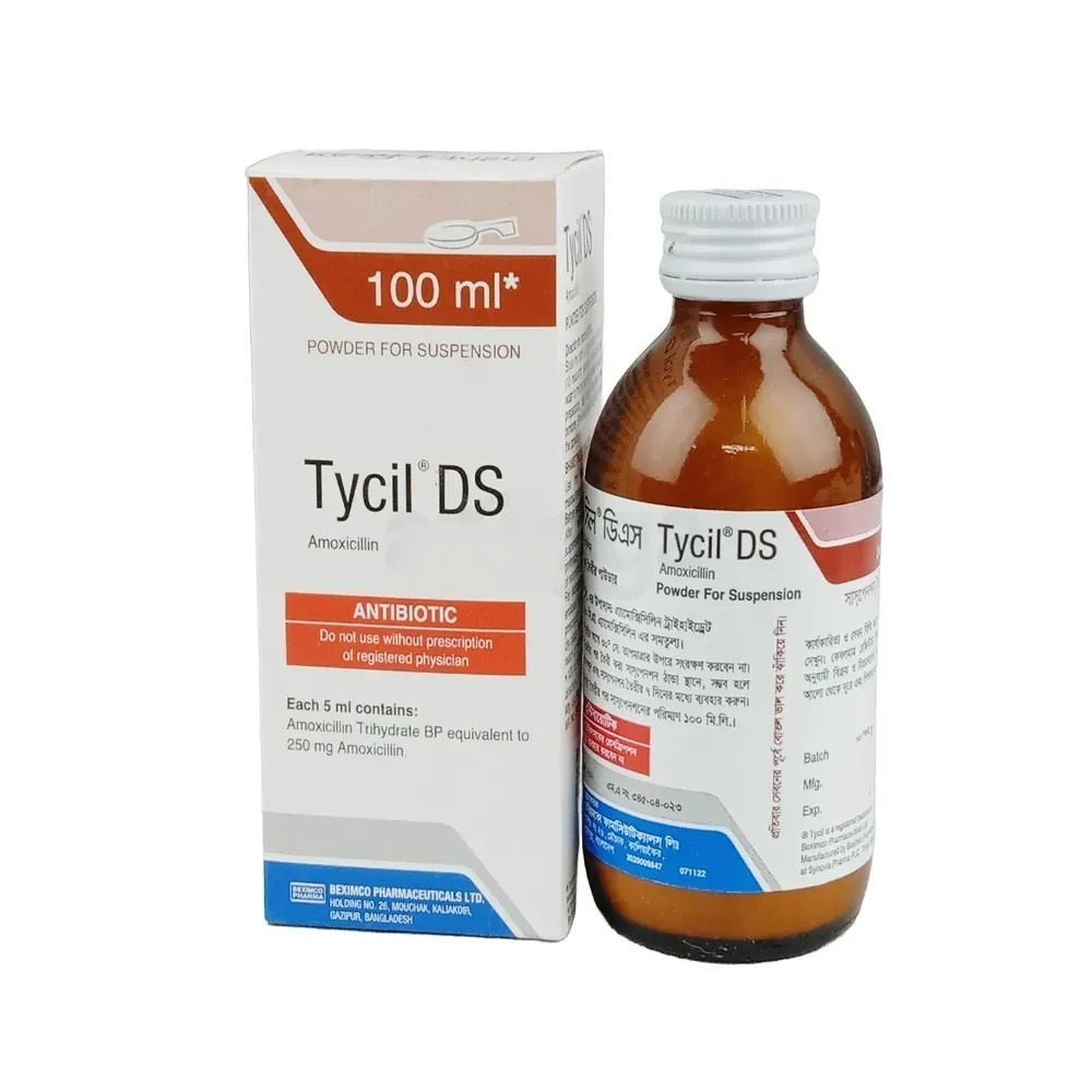 Tycil DS (Powder for Suspension 250 mg/5 ml 100 ml bottle)