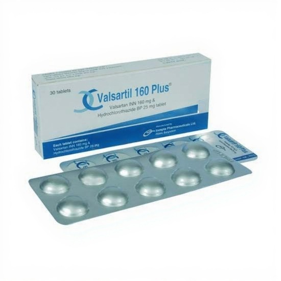 Valsartil Plus  160 mg+25 mg tablet