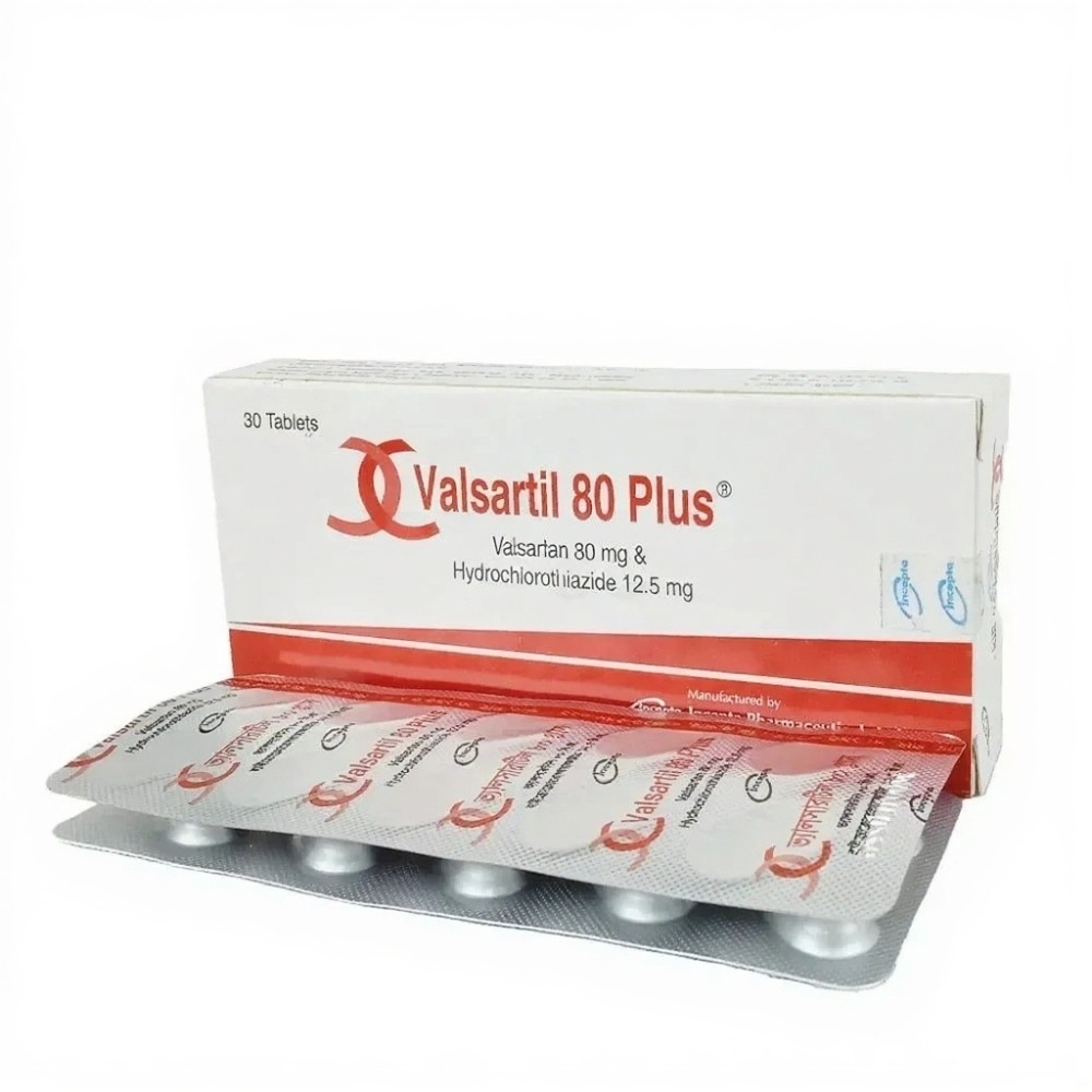 Valsartil Plus 80 mg+12.5 mg tablet
