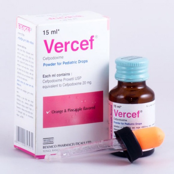 Vercef  (Pediatric Drops 15 ml bottle )