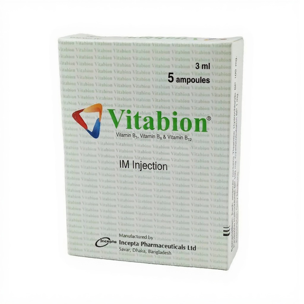 Vitabion Injection im 100 mg+100 mg+1 mgml 3 ml ampoule)