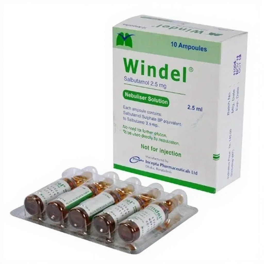 Windel (Nebuliser Solution 2.5 mg/3 ml 3 ml ampoule 2 x 5)